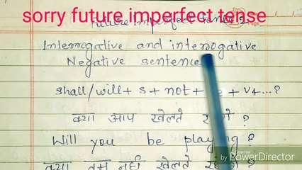 Tải video: future imperfect tense interrogative and interrogative negative sentences, Affirmative &negative sentences of future imperfect tense explained in hindi,Future imperfect tense explained in hindi with examples in detail,Best way to learn future imperfect te