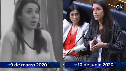 Irene Montero vuelve a "no lo sabíamos" tras reconocer que Europa tomó"medidas drásticas" antes del 8-M