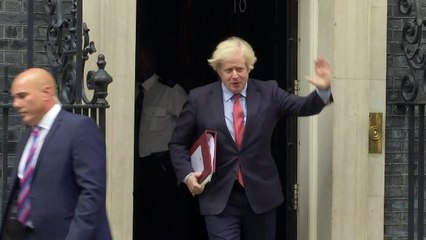 PM departs Downing Street for PMQs