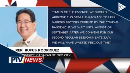 Special session para sa economic stimulus bill, hiniling ng Kamara