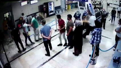 Sağlık çalışanına darp güvenlik kamerasında - GAZİANTEP