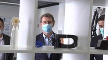 Feijóo visita a una empresa en el parque industrial de Porto do Molle