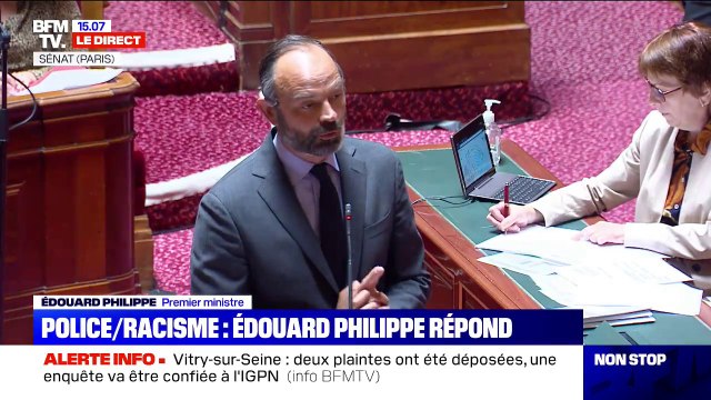 Édouard Philippe: Je ne laisserai jamais dire que la police ou la gendarmerie sont des institutions violentes ou racistes
