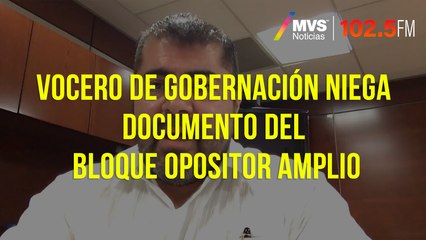 Vocero de Gobernación niega documento del Bloque Opositor Amplio