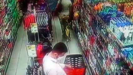 Cerrahi maskeli şüphelilerin iş yerinden hırsızlığı güvenlik kamerasında - MUĞLA