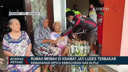 Rumah Mewah Ludes Terbakar di Kramat Jati, Diduga Gas Elpiji Meledak