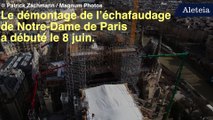 Notre-Dame : à 40 mètres de hauteur, les cordistes démontent l'immense échafaudage