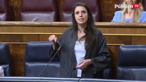 Irene Montero critica la 