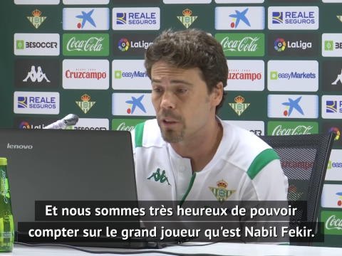 28e j. - Rubi : Très heureux de pouvoir compter sur un joueur comme Fekir