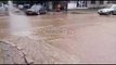 Report TV - Përmbytje dhe në Korçë, uji vërshon në rrugë dhe trotuare