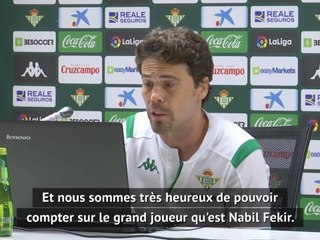 28e j. - Rubi : "Très heureux de pouvoir compter sur un joueur comme Fekir"