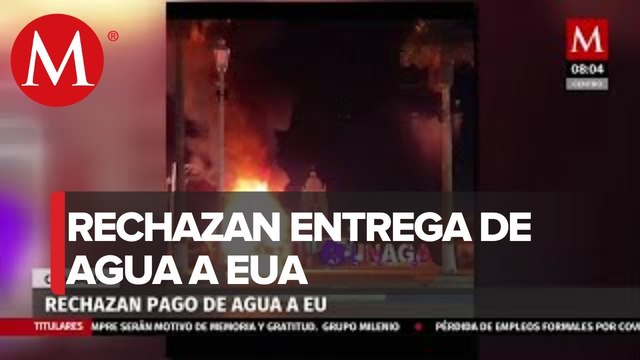 Pobladores hacen disturbios por extracción de agua en presa de Chihuahua