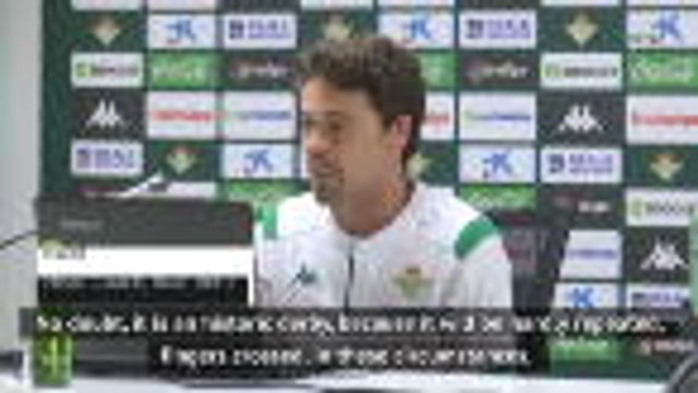 Betis coach Rubi awaits 'historic derby' in LaLiga return