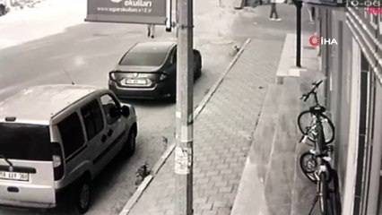 Tekirdağ'da bisiklet hırsızlığı kamerada