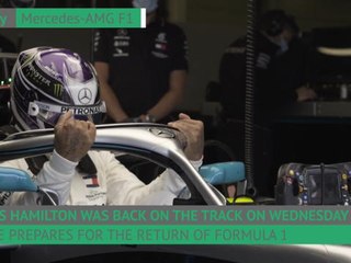 Hamilton back out on track for Mercedes at Silverstone