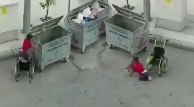 Engelli çocuğun görüntüleri sosyal medyada gündem oldu! Valilikten açıklama