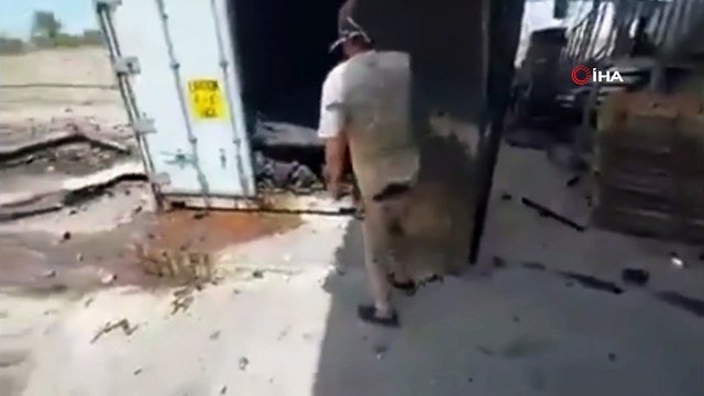 - Trablus'ta konteyner içinde yanmış cesetler bulundu