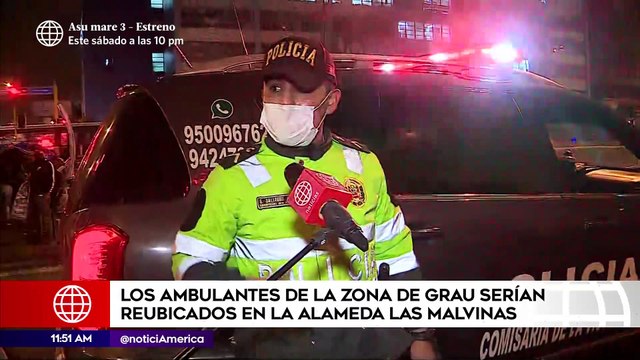 Edición Mediodía: Ambulantes de Grau serían reubicados en la alameda Las Malvinas
