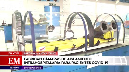 Edición Mediodía: Fabrican cámaras de aislamiento intrahospitalario para pacientes con Covid-19