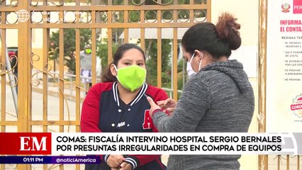 Tải video: Edición Mediodía: Fiscalía intervino Hospital Sergio Bernales en Comas