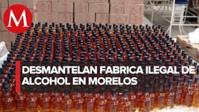 Aseguran fábrica clandestina de bebidas alcohólicas en Morelos