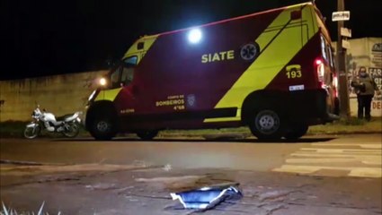 Jovem de 19 anos fere o pé em acidente entre moto e carro no Interlagos