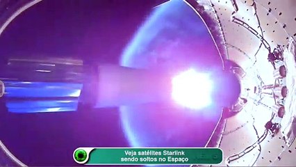 Veja satélites Starlink sendo soltos no Espaço