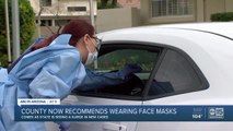 County now recommends wearing face masks
