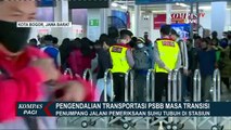 Pengendalian Transportasi PSBB Masa Transisi di Stasiun Bogor