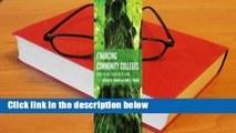 About For Books  Financing America's Community Colleges  Review