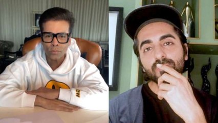 Karan Johar accepts Ayushmann Khurrana's 'Gulabo Sitabo' tongue-twister challenge