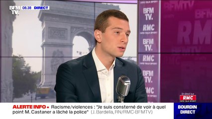 Jordan Bardella (RN): "L'Histoire n'a pas à être modifiée, nous en sommes les continuateurs"
