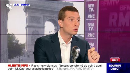 Selon Jordan Bardella, "Emmanuel Macron et Christophe Castaner sont les esclaves de tous les communautarismes"
