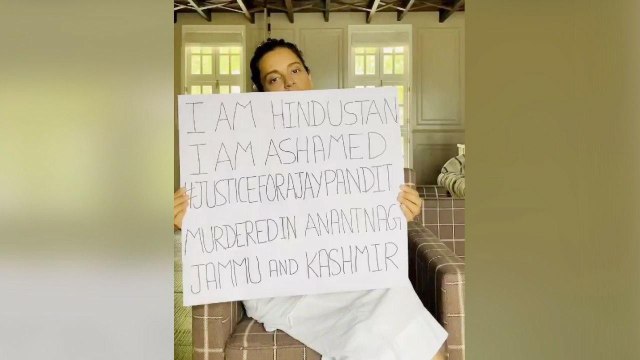 Kangana Ranaut slams selective outrage, wants justice for killed Kashmiri sarpanch | Oneindia News