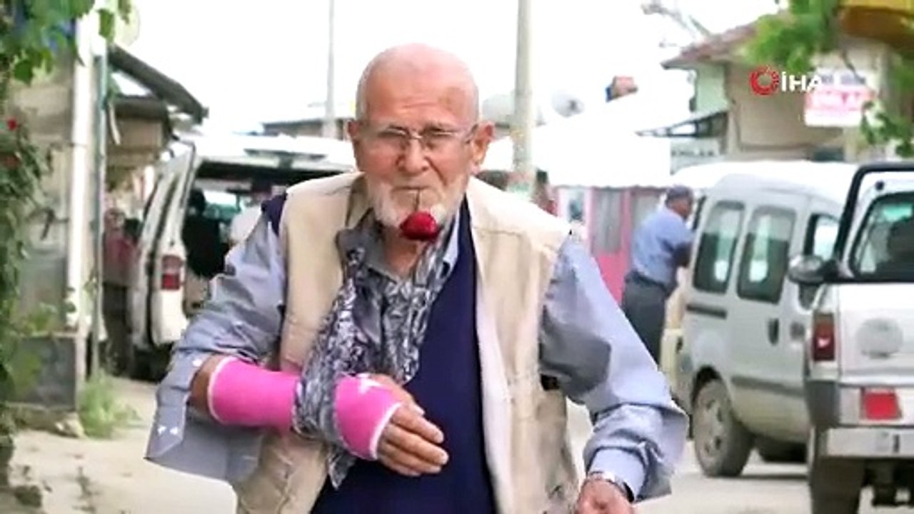 62 yıldır ağzından düşürmediği gülle virüse meydan okuyor