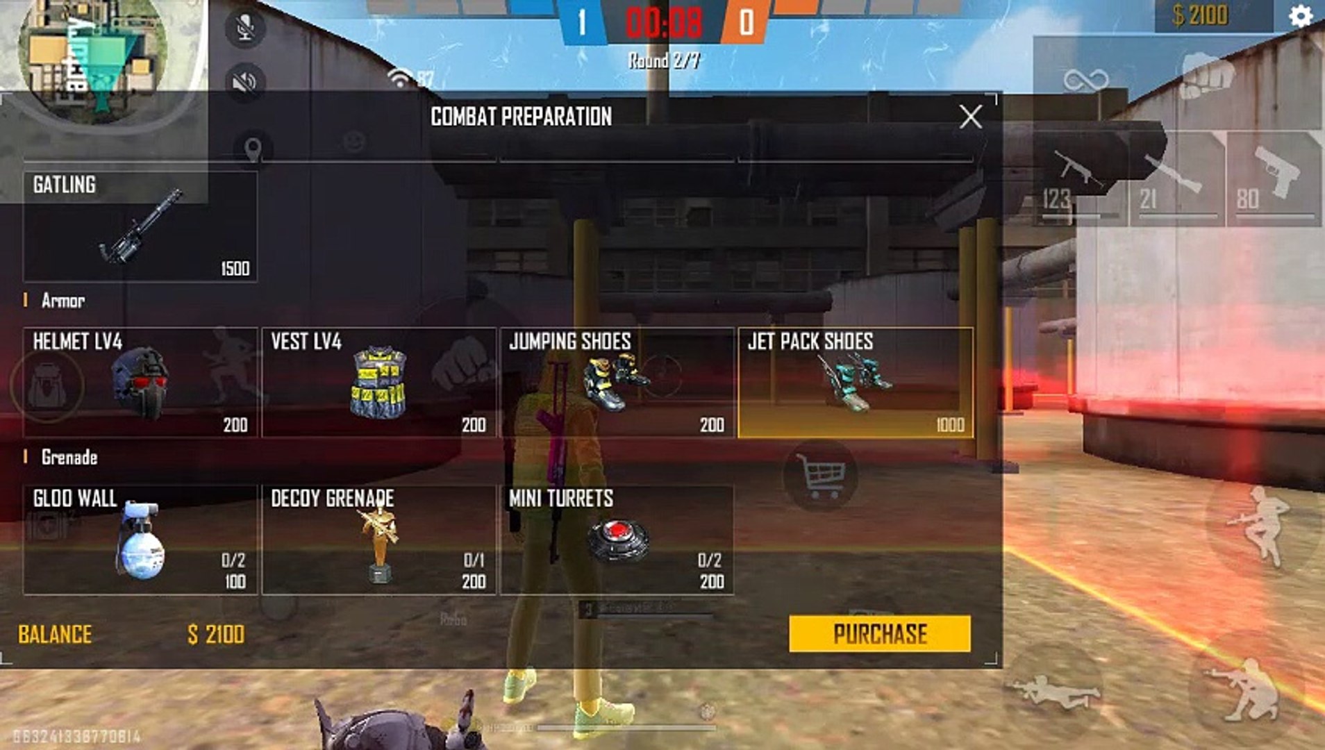 Garena Free Fire || Clash Squad Gameplay || Best Gameplay || Custom Gameplay || solo vs solo gamepla