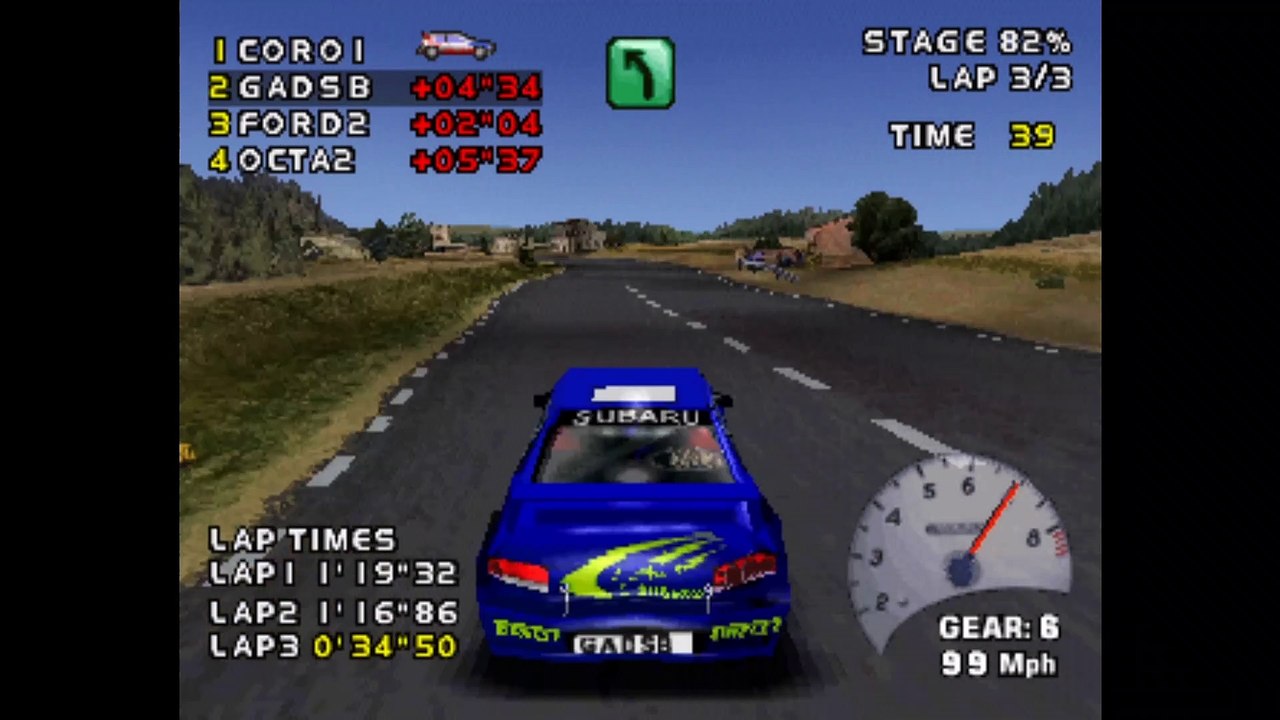 Need for Speed: V-Rally 2 (1999) [PS1] - RetroArch with PCSX ReArmed