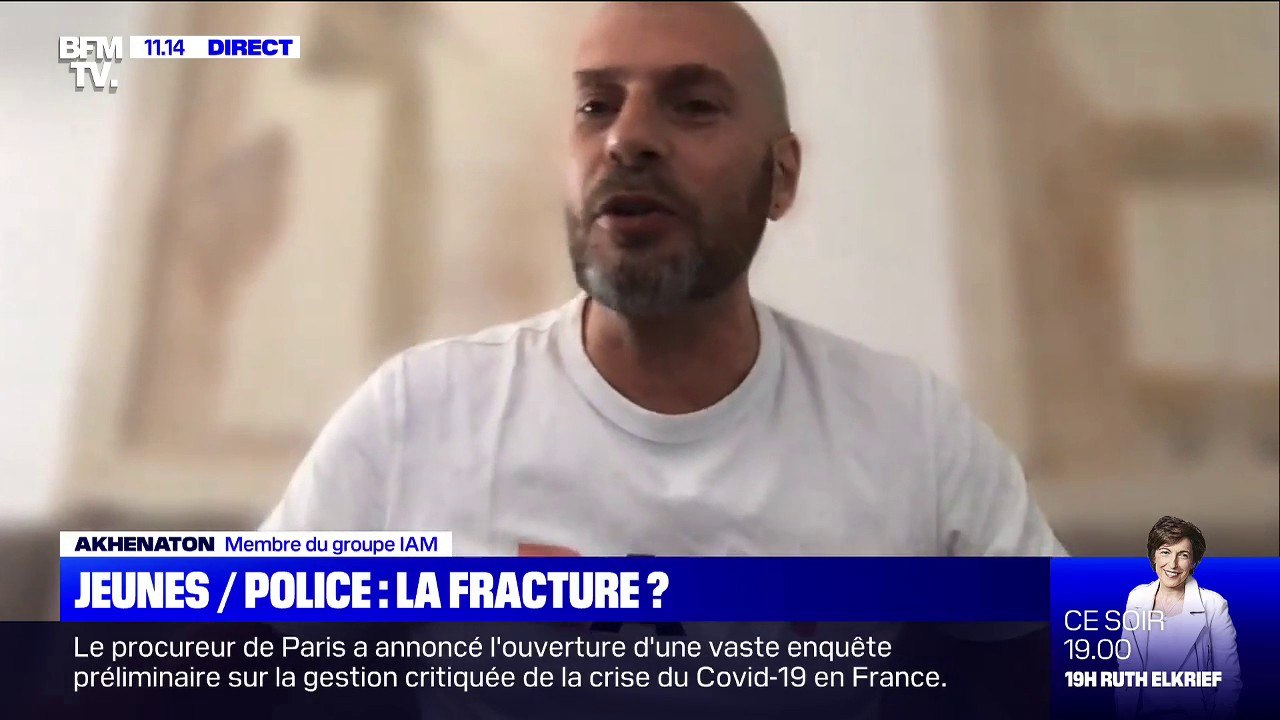 Akhenaton, membre du groupe IAM "La police, sur le papier, n'est pas raciste, la fonction peut attirer des gens qui s'engagent pour de mauvaises convictions"