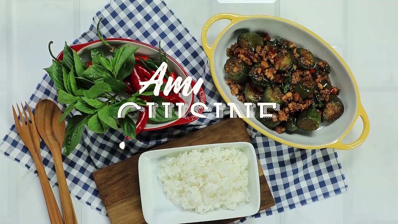 ผัดมะเขือยาว กับข้าวฝีมือแม่ รสแท้ไม่ลืมเลือน _ A Cuisine
