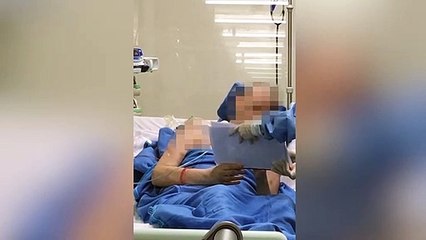 Nam phi công người Anh đã ngồi được trên xe lăn để đi phơi nắng