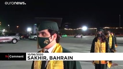 Au Bahreïn, cérémonie de remise des diplômes sur le circuit de Formule 1