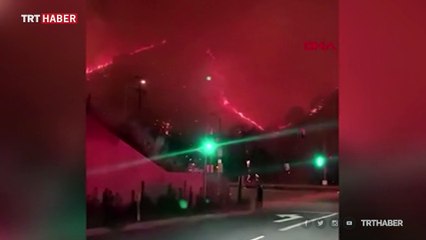 ABD'de yangın: 50 dönüm arazi küle döndü