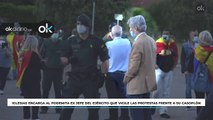 Iglesias encarga al podemita ex jefe del Ejército que vigile las protestas frente a su casoplón