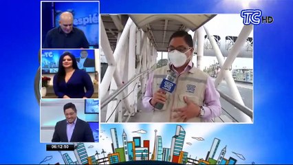 EN VIVO: Paso peatonal frente a aeropuerto de Guayaquil se ha convertido en botadero de basura