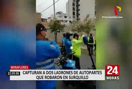 Miraflores: capturan a raqueteros que robaban en pleno toque de queda