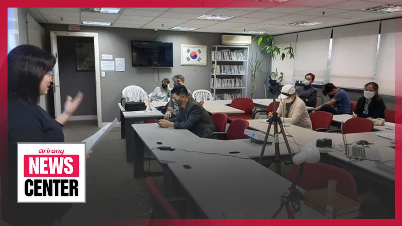 Students learning Korean language online through King Sejong Institutes