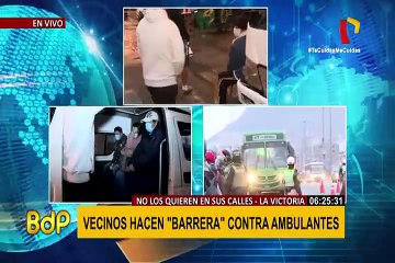 La Victoria: vecinos se organizan y evitan que ambulantes se instalen en las calles