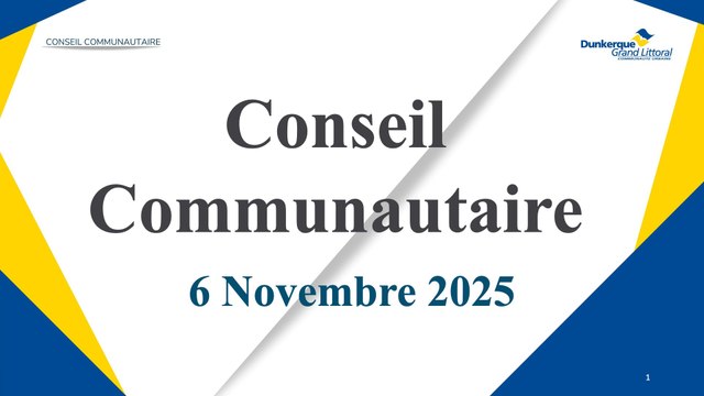 Conseil de la Communauté Urbaine de Dunkerque du Jeudi 6 Novembre 2025