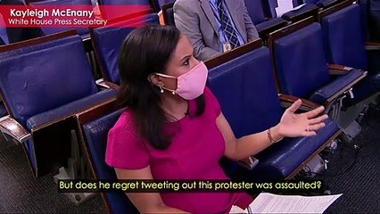 Kayleigh McEnany Defends Trump Tweet About Injured 75-Year-Old
