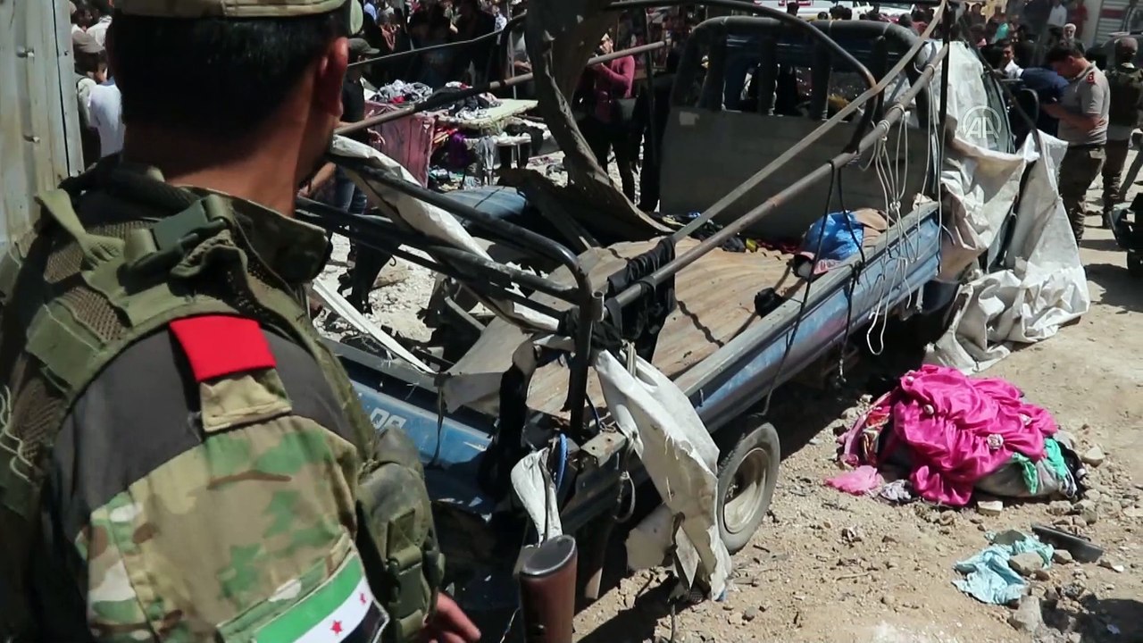 YPG/PKK Bab’da pazar yerini hedef aldı